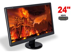 Монитор iiyama ProLite E2472HD / 24" (1920x1080) VA / 1x HDMI, 1x DVI, 1x VGA + кабель питания