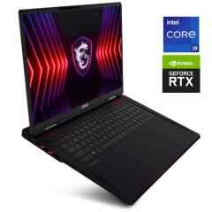 Новый игровой ноутбук MSI Raider 18 HX A14VGG / 18" (2560x1600) IPS / Intel Core i9-14900HX (24 (32) ядер по 2.2 - 5.7 GHz) / 64 GB DDR5 / 2000 GB SSD NVMe / nVidia GeForce RTX 4070, 8 GB GDDR6, 128-bit / WebCam / Win 11 Home