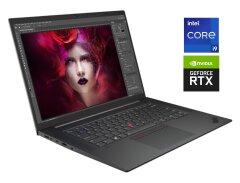 Ігровий ноутбук Lenovo ThinkPad P1 Gen 4 / 15.6" (3840x2160) IPS / Intel Core i9-11950H (8 (16) ядер по 2.1 - 5.0 GHz) / 32 GB DDR4 / 2000 GB SSD NVMe / nVidia GeForce RTX 3080, 16 GB GDDR16, 256-bit / WebCam