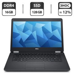 Ультрабук Dell Latitude E5470 / 14" (1366x768) TN / Intel Core i5-6440HQ (4 ядра по 2.6 - 3.5 GHz) / 16 GB DDR4 / 128 GB SSD / Intel HD Graphics 530 / HDMI