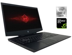 Игровой ноутбук HP Omen 15-dh1070wm / 15.6" (1920x1080) IPS / Intel Core i7-10750H (6 (12) ядер по 2.6 - 5.0 GHz) / 16 GB DDR4 / 512 GB SSD / nVidia GeForce GTX 1660 Ti, 6 GB GDDR6, 192-bit / WebCam