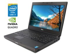 Мобильная рабочая станция Б-класс Dell Precision M4800 / 15.6" (1920x1080) IPS / Intel Core i7-4710MQ (4 (8) ядра по 2.5 - 3.5 GHz) / 8 GB DDR3 / 256 GB SSD / nVidia Quadro K2100M, 2 GB GDDR5, 128-bit / WebCam / Win 10 Pro