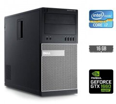 Ігровий ПК Dell OptiPlex 790 Tower / Intel Core i7-2600 (4 (8) ядра по 3.4 - 3.8 GHz) / 16 GB DDR3 / 500 GB SSD / nVidia GeForce GTX 1660 Super, 6 GB GDDR6, 192-bit