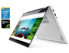 Ігровий ноутбук-трансформер Б-клас Lenovo Yoga 720-15IKB / 15.6" (3840x2160) IPS Touch / Intel Core i7-7700HQ (4 (8) ядра по 2.8 - 3.8 GHz) / 16 GB DDR4 / 512 GB SSD / nVidia GeForce GTX 1050, 2 GB GDDR5, 128-bit / WebCam