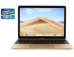 Нетбук Apple MacBook Air 12 A1534 2017 Gold / 12" (2304x1440) IPS / Intel Core i5-7Y54 (2 (4) ядра по 1.2 - 3.2 GHz) / 8 GB DDR4 / 512 GB SSD /  Intel HD Graphics 615 / WebCam / MacOS