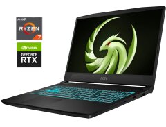 Игровой ноутбук MSI Bravo 15 C7VFK / 15.6" (1920x1080) IPS / AMD Ryzen 7 7735HS (8 (16) ядер по 3.2 - 4.75&nbsp;GHz) / 16 GB DDR5 / 1000 GB SSD NVMe / nVidia GeForce RTX 4060, 8 GB GDDR6, 128-bit / WebCam