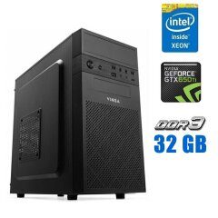 Ігровий ПК Vinga CS112B Tower / Intel Xeon E3-1240 v3 (4 (8) ядра по 3.4 - 3.8 GHz) (аналог i7-4770) / 32 GB DDR3 / 256 GB SSD / nVidia GeForce GTX 650 Ti, 2 GB GDDR5, 128-bit
