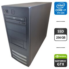 Компьютер NoName Tower / Intel Core i7-3770 (4 (8) ядра по 3.4 - 3.9 GHz) / 16 GB DDR3 / 256 GB SSD / nVidia GeForce GTX 750, 1 GB GDDR5, 128-bit / DVD-ROM
