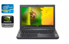 Мобильная рабочая станция Б-класс Fujitsu Celsius H780 / 15.6" (1920x1080) IPS / Intel Core i7-8750H (6 (12) ядер по 2.2 - 4.1 GHz) / 16 GB DDR4 / 512 GB SSD / nVidia Quadro P600, 4 GB GDDR5, 128-bit / HDMI / WebCam