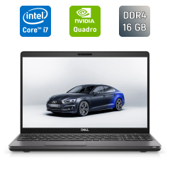Мобильная рабочая станция Dell Precision 3541 / 15.6" (1920x1080) IPS / Intel Core i7-9850H (6 (12) ядер по 2.6 - 4.6 GHz) / 32 GB DDR4 / 512 GB SSD / nVidia Quadro P620, 4 GB GDDR5 128-bit / WebCam / TouchID / Windows 10
