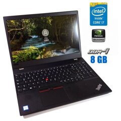 Мобільна робоча станція Lenovo ThinkPad P52s / 15.6" (1920x1080) IPS / Intel Core i7-8650U (4 (8) ядра по 1.9 - 4.2 GHz) / 8 GB DDR4 / 480 GB SSD / nVidia Quadro P500, 2 GB GDDR5, 64-bit / WebCam