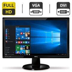 Монитор Б-класс BenQ GL2450 Black / 24" (1920x1080) TN / VGA, DVI / VESA 100x100 + Кабели (VGA или DVI на выбор) и питания