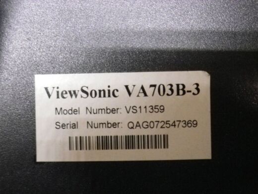 Монитор Б-класс ViewSonic VA703b / 17" (1280x1024) TN / VGA / VESA 100x100 Монитор Б-класс ViewSonic VA703b / 17" (1280x1024) TN / VGA / VESA 100x100