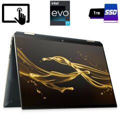 Ноутбук-трансформер HP Spectre x360 / 13.5" (3000x2000) OLED Touch / Intel Core i7-1165G7 (4 (8) ядра по 2.8 - 4.7 GHz) / 16 GB DDR4 / 1000 GB SSD M.2 / Intel Iris Xe Graphics / WebCam / USB 3.1