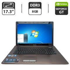 Ноутбук Asus X73s / 17.3" (1600x900) TN / Intel Core i5-2410M (2 (4) ядра по 2.3 - 3.9 GHz) / 8 GB DDR3 / 500 GB HDD / nVidia GeForce&nbsp;GT 540M, 1 GB GDDR3, 128-bit / WebCam / DVD-ROM