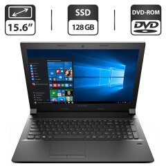 Ноутбук Lenovo IdeaPad B50-70 / 15.6" (1366x768) TN / Intel Core i3-5005U (2 (4) ядра по 2.0 GHz) / 4 GB DDR3 / 128 GB SSD / Intel HD Graphics 5500 / WebCam / DVD-ROM / VGA / Windows 10 Pro