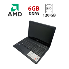 Ноутбук Toshiba Satellite C660 / 15.6" (1366x768) TN / AMD E-300 (2 ядра по 1.3 GHz) / 6 GB DDR3 / 120 GB SSD / AMD Radeon HD 6310 Graphics / WebCam