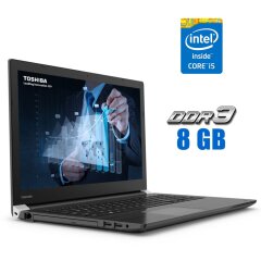 Ноутбук Toshiba Tecra A50-C / 15.6" (1366x768) TN / Intel Core i5-6200U (2 (4) ядра по 2.3 - 2.8 GHz) / 8 GB DDR3 / 240 GB SSD / Intel HD Graphics 520 / WebCam