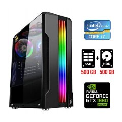Ігровий ПК Tower / Intel Core i7-2600 (4 (8) ядра по 3.4 - 3.8 GHz) / 16 GB DDR3 / 500 GB SSD + 500 GB HDD / nVidia GeForce GTX 1660 Super, 6 GB GDDR6, 192-bit