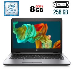 Ультрабук Б-класс HP EliteBook 840 G4 / 14" (1366x768) TN / Intel Core i5-7200U (2 (4) ядра по 2.5 - 3.1 GHz) / 8 GB DDR4 / 256 GB SSD M.2 / Intel HD Graphics 620 / WebCam / DisplayPort