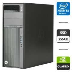 Робоча станція HP Z440 Workstation Tower / Intel Xeon E5-2683 v3 (14 (28) ядер по 2.0 - 3.0 GHz) / 64 GB DDR4 / 256 GB SSD / nVidia Quadro P5000, 16 GB GDDR5X, 256-bit / DVD-ROM