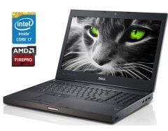 Мобильная рабочая станция Dell Precision M6700 / 17.3" (1600x900) TN / Intel Core i7-3520M (2 (4) ядра по 2.9 - 3.6 GHz) / 8 GB DDR3 / 256 GB SSD / AMD FirePro M6000, 2 GB GDDR5, 128-bit / Win 10 Pro