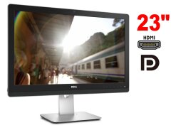 Монитор Dell UltraSharp UZ2315H / 23" (1920x1080) IPS / 2x HDMI, 1x DP, 1x VGA, 3x USB 3.0 / 2x 3W / WebCam / VESA 100x100 / Pivot