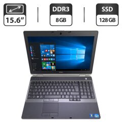 Ноутбук Dell Latitude E6530 / 15.6" (1366x768) TN / Intel Core i5-3230M (2 (4) ядра по 2.6 - 3.2 GHz) / 8 GB DDR3 / 128 GB SSD / Intel HD Graphics 4000 / WebCam / DVD-ROM
