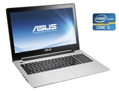 Ноутбук Asus VivoBook V550C / 15.6" (1366x768) TN Touch / Intel Core i5-3337U (2 (4) ядра по 1.8 - 2.7 GHz) / 8 GB DDR3 / 256 GB SSD / Intel HD Graphics 4000 / WebCam / Win 10 Pro