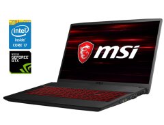 Игровой ноутбук MSI GF75 Thin 9SC / 17.3" (1920x1080) IPS / Intel Core i7-9750H (6 (12) ядер по 2.6 - 4.5 GHz) / 16 GB DDR4 / 512 GB SSD / nVidia GeForce GTX 1650, 4 GB GDDR5, 128-bit / WebCam / Win 10 Home