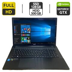 Игровой ноутбук Acer Aspire V3-772G / 17.3" (1600x900) TN / Intel Core i5-4210M (2 (4) ядра по 2.6 - 3.2 GHz) / 32 GB DDR3 / 128 GB SSD + 500 GB HDD / nVidia GeForce GTX 850M, 2 GB GDDR3, 128-bit / WebCam / HDMI