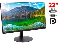 Монитор Lenovo ThinkVision T24i-10 / 24" (1920x1080) IPS / VGA, DisplayPort, HDMI, USB 2.0 / VESA 100x100