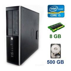 Компьютер HP Compaq Elite 8200 SFF / Intel Core i5-2400 (4 ядра по 3.1 - 3.4 GHz) / 8 GB DDR3 / 500 GB HDD