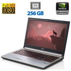 Мобильная рабочая станция Б-класс Fujitsu Celsius H730 / 15.6" (1920x1080) IPS / Intel Core i7-4800MQ (4 (8) ядра по 2.7 - 3.7 GHz) / 16 GB DDR3 / 240 GB SSD / nVidia Quadro K1100M, 2 GB GDDR5, 128-bit / WebCam