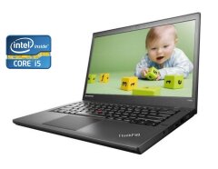 Ноутбук Lenovo ThinkPad T440p / 14" (1366x768) TN / Intel Core i5-4210M (2 (4) ядра по 2.6 - 3.2 GHz) / 8 GB DDR3 / 128 GB SSD / Intel HD Graphics 4600 / WebCam / DVD-ROM / Win 10 Pro