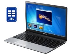 Ноутбук Samsung 300E / 15.6" (1366x768) TN / Intel Core i3-2350M (2 (4) ядра по 2.3 GHz) / 8 GB DDR3 / 240 GB SSD / Intel HD Graphics 3000 / WebCam / DVD-ROM / Win 10 Pro