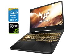 Ігровий ноутбук Б-клас Asus TUF Gaming F15 FX505GT / 15.6" (1920x1080) IPS / Intel Core i7-9750H (6 (12) ядер по 2.6 - 4.5 GHz) / 16 GB DDR4 / 512 GB SSD NVMe / nVidia GeForce GTX 1650, 4 GB GDDR6, 128-bit / WebCam