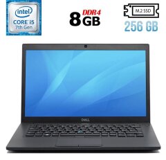 Ноутбук Б-клас Dell Latitude 7490 / 14" (1920x1080) IPS / Intel Core i5-7300U (2 (4) ядра по 2.6 - 3.5 GHz) / 8 GB DDR4 / 256 GB SSD M.2 / Intel HD Graphics 620 / WebCam / USB 3.1 / HDMI