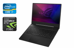 Ігровий ноутбук ASUS GU502LV-BI7N8 / 15.6" (3840x2160) IPS / Intel Core i7-10750H (6 (12) ядер по 2.6 - 5.0 GHz) / 16 GB DDR4 / 1000 GB SSD / nVidia GeForce RTX 2060, 6 GB GDDR6, 192-bit / WebCam / Windows 10 Home
