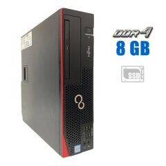 Комп'ютер Fujitsu Esprimo D956 SFF / Intel Core i3-6100 (2 (4) ядра по 3.7 GHz) / 8 GB DDR4 / 240 GB SSD / Intel HD Graphics 530 / DVD-ROM 