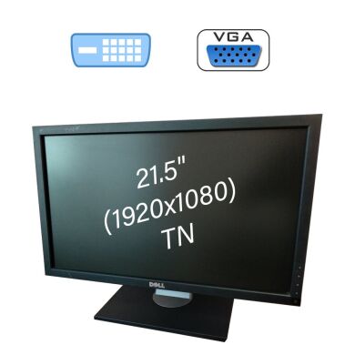 Монитор Dell E2210H / 21.5" (1920x1080) TN / 1x DVI, 1x VGA Монитор Dell E2210H / 21.5" (1920x1080) TN / 1x DVI, 1x VGA