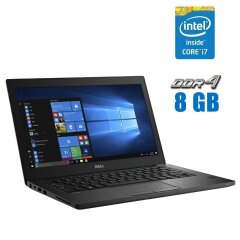 Нетбук Dell Latitude 7290 / 12.5" (1366x768) TN / Intel Core i7-8650U (4 (8) ядра по 1.9 - 4.2 GHz) / 8 GB DDR4 / 240 GB SSD M.2 / Intel UHD Graphics 620 / WebCam