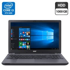 Ноутбук Б-класс Acer Aspire E5-571 / 15.6" (1366x768) TN / Intel Core i3-4030U (2 (4) по 1.9 GHz) / 4 GB DDR3 / 1000 GB HDD / Intel HD Graphics 4400 / WebCam