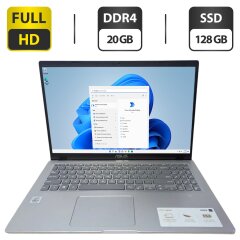 Ноутбук Б-клас Asus X515J / 15.6" (1920x1080) TN / Intel Core i5-1035G1 (4 (8) ядра по 1.0 - 3.6 GHz) / 20 GB DDR4 / 128 GB SSD / Intel UHD Graphics / WebCam