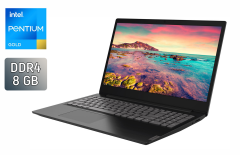 Ноутбук Б-класс Lenovo IdeaPad S145-15IWL / 15.6" (1366x768) TN / Intel Pentium Gold 5405U (2 (4) ядра по 2.3 GHz) / 8 GB DDR4 / 240 GB SSD / Intel UHD Graphics / WebCam / Windows 10