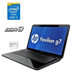 Ноутбук HP Pavilion g7-1000 / 17.3" (1600x900) TN / Intel Core i5-2410M (2 (4) ядра по 2.3 - 2.9 GHz) / 4 GB DDR3 / 120 GB SSD / AMD Radeon HD 7430M, 1 GB DDR3, 64-bit / WebCam