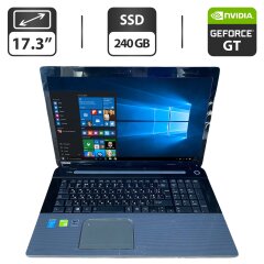 Ноутбук Toshiba Satellite L670 / 17.3" (1600x900) TN / Intel Core i7-4700MQ (4 (8) ядра по 2.4 - 3.4 GHz) / 16 GB DDR3 / 240 GB SSD / nVidia GeForce GT 740M, 2 GB GDDR3, 64-bit / WebCam / DVD-ROM