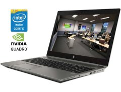 Мобильная рабочая станция HP ZBook 15 G6 / 15.6" (1920x1080) IPS / Intel Core i7-9850H (6 (12) ядра по 2.6 - 4.6 GHz) / 32 GB DDR4 / 512 GB SSD / nVidia Quadro T1000, 4 GB GDDR5, 128-bit / WebCam