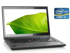 Ультрабук Б-класс Lenovo ThinkPad T440 / 14" (1366x768) TN / Intel Core i5-4300U (2 (4) ядра по 1.9 - 2.9 GHz) / 8 GB DDR3 / 256 GB SSD / Intel HD Graphics 4400 / WebCam