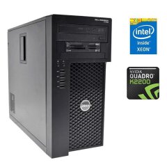 Робоча станція Dell Precision T1700 Tower / Intel Xeon E3-1226 v3 (4 ядра по 3.3 - 3.7 GHz) / 8 GB DDR3 / 240 GB SSD / nVidia Quadro K2200, 4 GB GDDR5, 128-bit / DVD-RW / DisplayPort